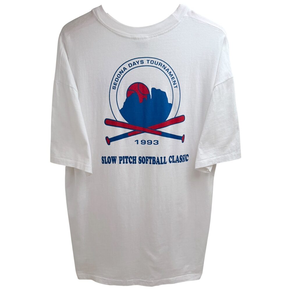 Sedona Days Tournament 1993 Slow Pitch Softball Classic Hanes T-Shirt Men's 2XL